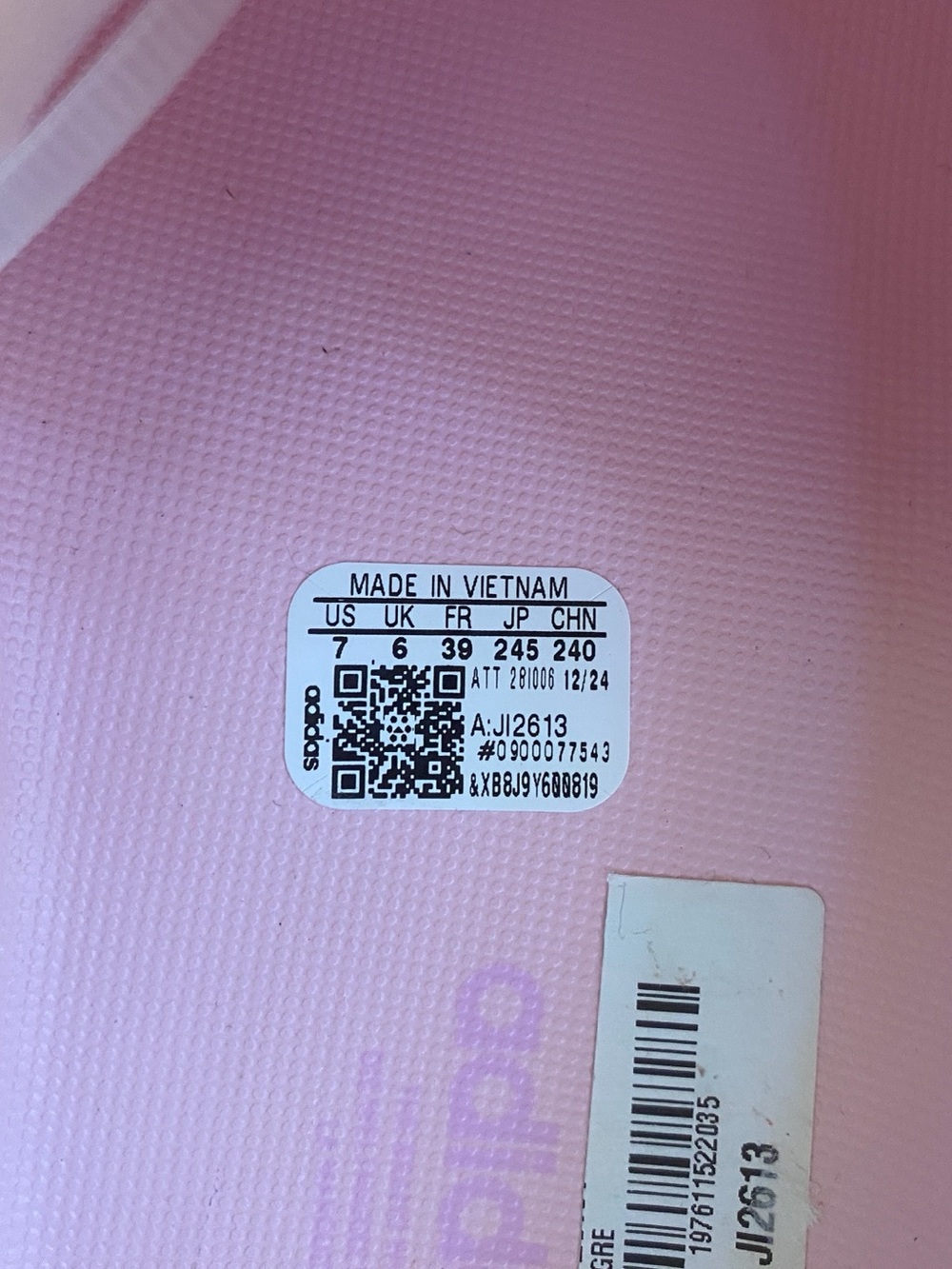 NEW Adidas Adifom Pink Chunky Two Tone Platform Slide Mules - Picture 7 of 9